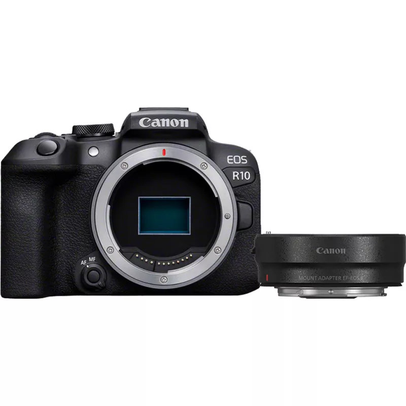 Canon EOS R10 + RF-S 18-45mm F4.5-6.3 IS STM bezspoguļa kamera 24.2 MP CMOS 6000 x 4000 pikseļi Melna
