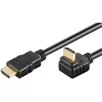 HDMI kabelis Wentronic 61263 0.5 m A tipa vīriešu savienotāji 18 Gbit/s Melns