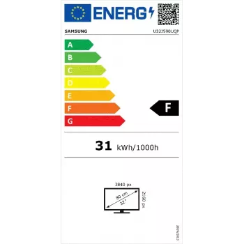 Samsung UJ59 datora monitors 81,3 cm (32 collu) 3840 x 2160 pikseļi 4K Ultra HD LCD Pelēks