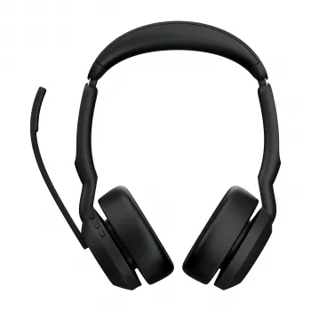 Jabra Evolve2 55 - Link380a MS Stereo, bezvadu, biroja/zvanu centra austiņas, 20 - 20000 Hz, 130 g, melnas