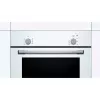 Iebūvējamā elektriskā cepeškrāsns Bosch Serie 2 HBF010BV1S — 66 L, rotācijas vadība, halogēna lampa, A klase, balta