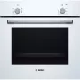 Iebūvējamā elektriskā cepeškrāsns Bosch Serie 2 HBF010BV1S — 66 L, rotācijas vadība, halogēna lampa, A klase, balta