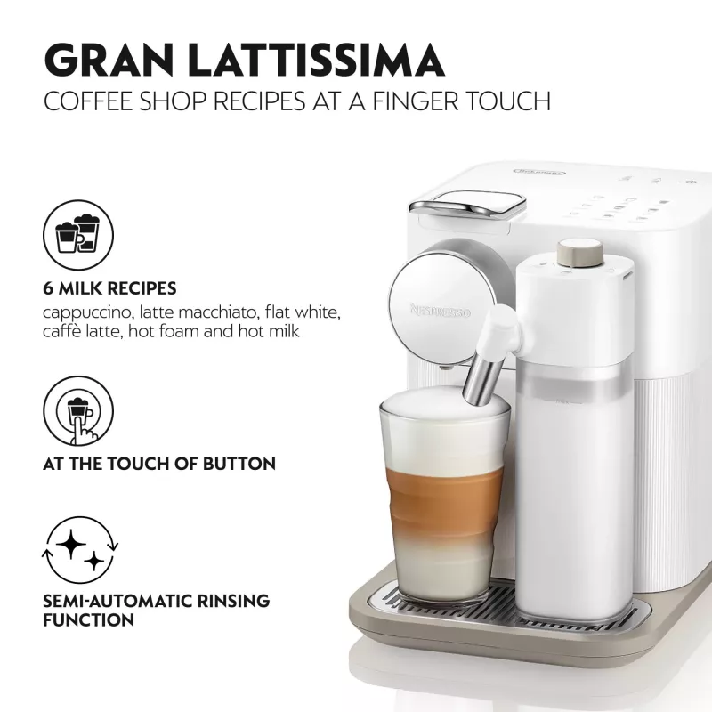 De’Longhi Lattissima One Nespresso Gran Lattissima kafijas automāts, Sophicated Darks