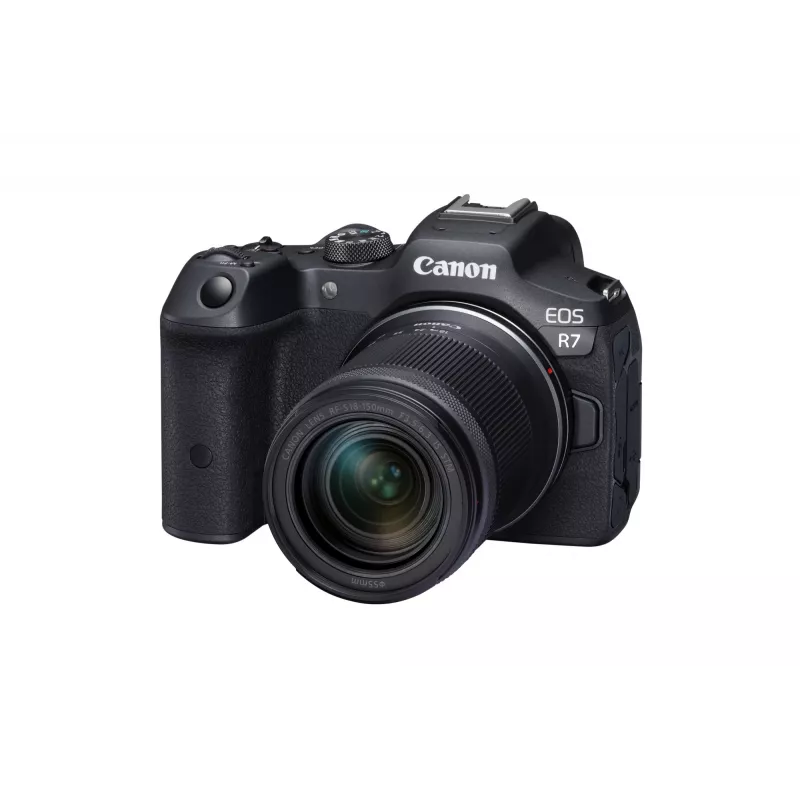 Canon EOS R7 bezspoguļa kamera ar RF-S 18-150mm F3.5-6.3 IS STM objektīvu, 32,5 MP CMOS, 4K video, 0,53 kg, melna