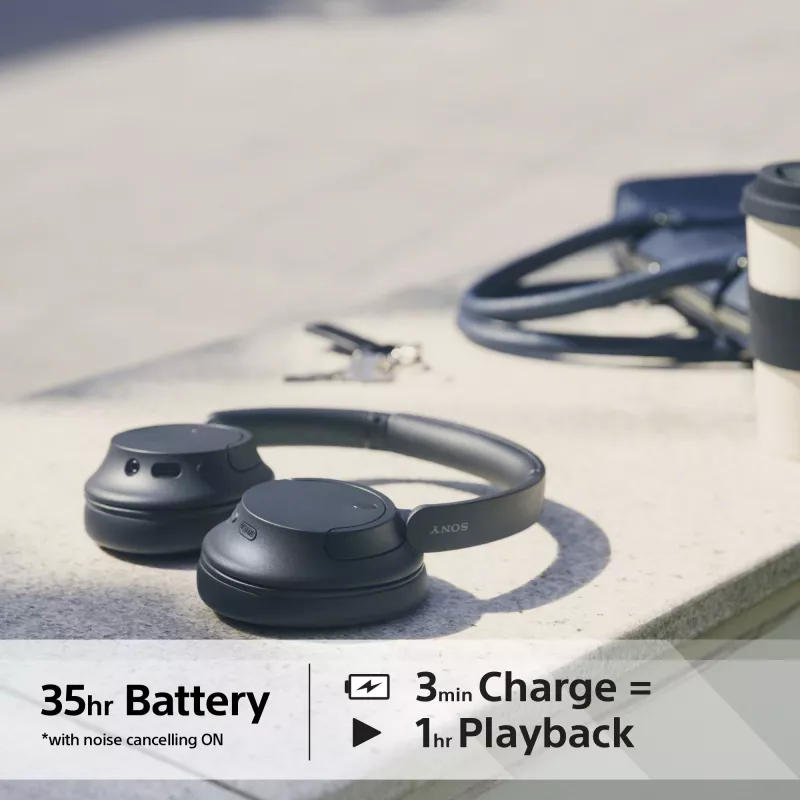 Sony WH-CH720 Bluetooth austiņas ar trokšņu slāpēšanu, melnas