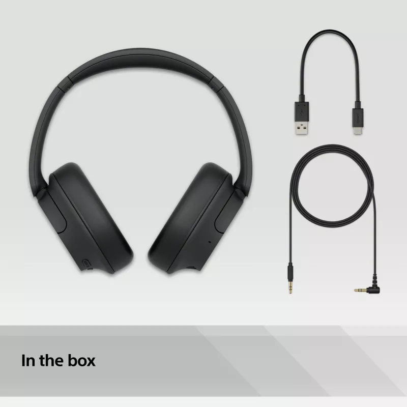 Sony WH-CH720 Bluetooth austiņas ar trokšņu slāpēšanu, melnas