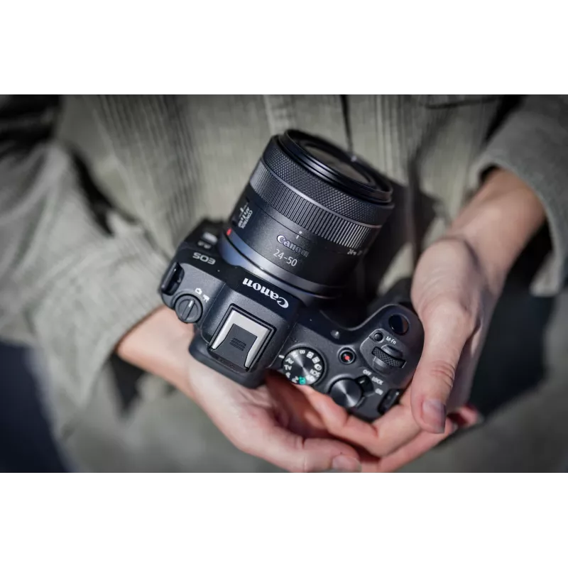 Canon EOS R8 + RF 24-50mm F4.5-6.3 IS STM komplekts, 24,2 MP, 6000 x 4000 pikseļi, CMOS, 4K Ultra HD, skārienekrāns, melns
