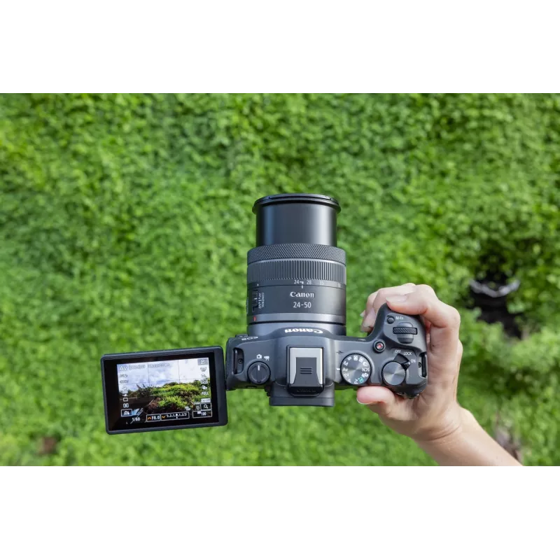 Canon EOS R8 + RF 24-50mm F4.5-6.3 IS STM komplekts, 24,2 MP, 6000 x 4000 pikseļi, CMOS, 4K Ultra HD, skārienekrāns, melns
