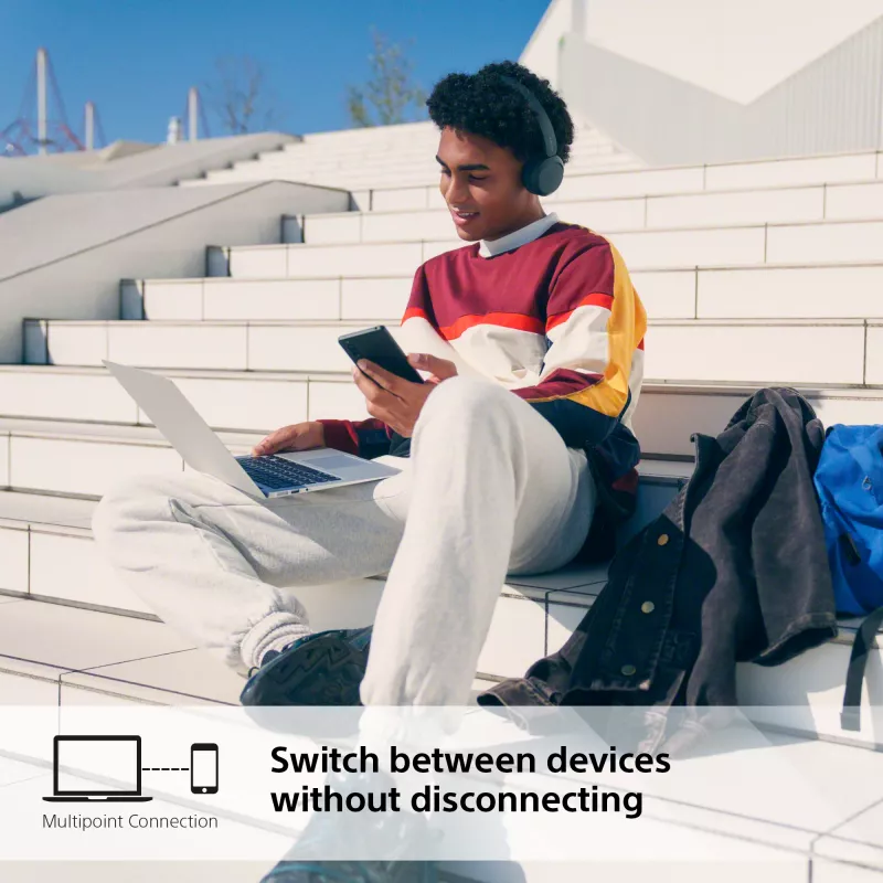 Sony WH-CH520 Bezvadu austiņas Zvanu/Mūzikas USB Type-C Bluetooth Melnas