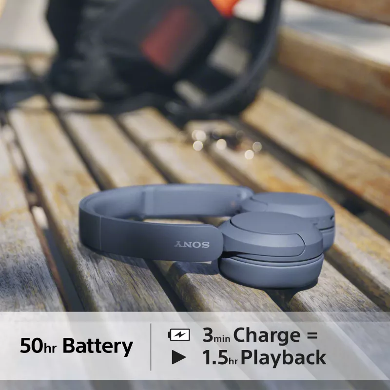 Sony WH-CH520 Bezvadu austiņas Zils USB Type-C Bluetooth