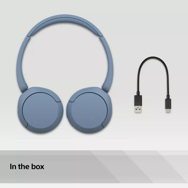 Sony WH-CH520 Bezvadu austiņas Zils USB Type-C Bluetooth