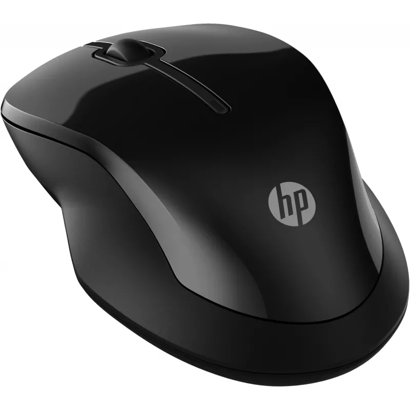 HP 250 Dual Mouse, ambidekstrs, Bluetooth + USB Type-A, 1600 DPI, melns