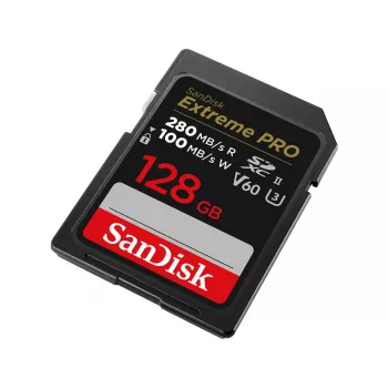 WESTERN DIGITAL SanDisk PRO 128GB V60 UHS-II SD kartes 280/100MB/s V60 C10 UHS-II