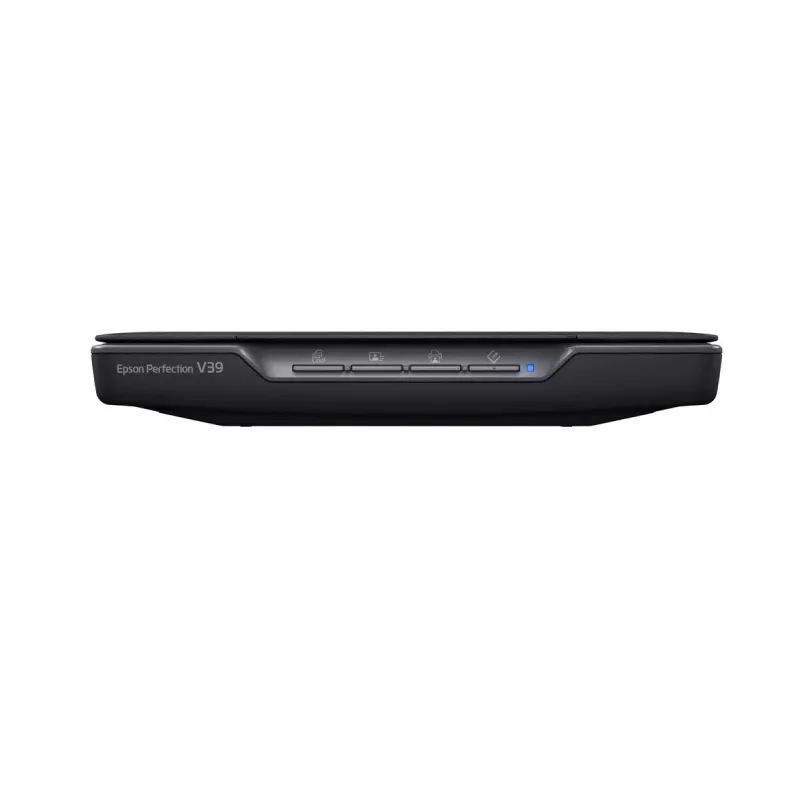 Plakanvirsmas skeneris Epson Perfection V39II — A4, 4800 x 4800 DPI, CIS, USB barošana, Melns