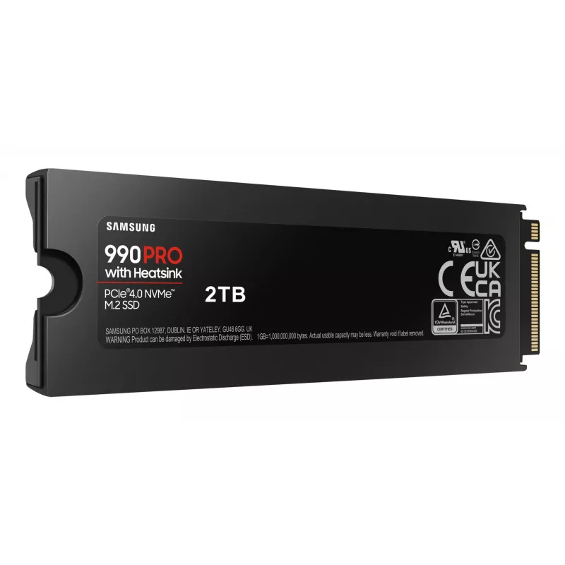 SSD disks Samsung 990 PRO ar Heatsink 2000 GB M.2 2280 M.2 NVMe MZ-V9P2T0CW