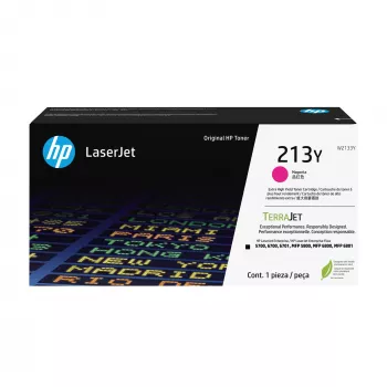 HP 213Y W2133Y Magenta oriģinālā lāzera tonera kasetne (paaugstinātas ietilpības)