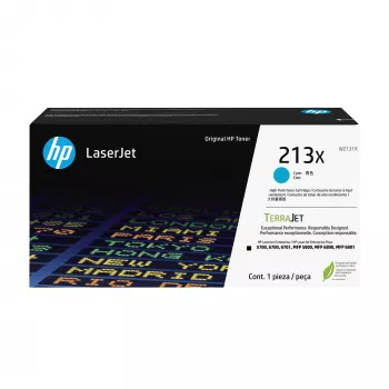 HP 213X augstas ražības ciāna oriģinālā lāzerprintera tonera kasetne