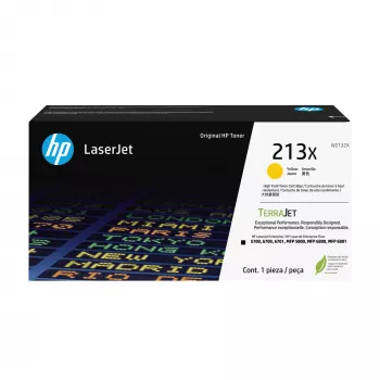 HP 213X High Yield Yellow Original LaserJet Tonera kasetne, 6000 lapas, dzeltena, 1 gab.