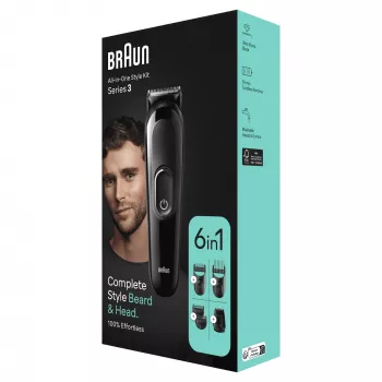 Braun MGK3410 Black matu griešanas mašīna, NiMH