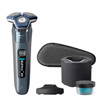 Philips SHAVER Series 7000 S7882/55 Slapjā un sausā skūšanās elektriskais skuveklis ar tīrīšanas staciju un maciņu