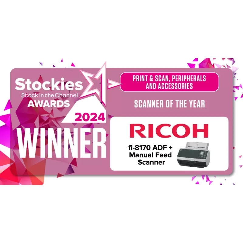 Ricoh fi-8170 ADF + manuālā padeve skeneris 600 x 600 DPI A4 Melns, Pelēks