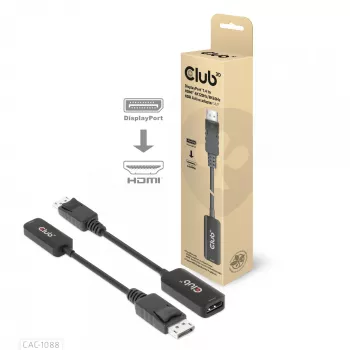 CLUB3D DisplayPort1.4 uz HDMI 4K120Hz/8K60Hz HDR aktīvs adapteris M/F