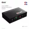 Club3D CSV-1381 HDMI slēdzis 3 uz 1, 8K60Hz/4K120Hz
