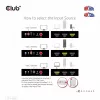 Club3D CSV-1381 HDMI slēdzis 3 uz 1, 8K60Hz/4K120Hz