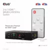 Club3D CSV-1381 HDMI slēdzis 3 uz 1, 8K60Hz/4K120Hz