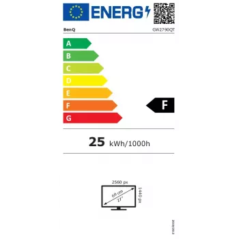 BenQ GW2790QT datora monitors 68,6 cm (27 collu) 2560 x 1440 pikseļi Quad HD LED Balts