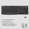 Bezvadu tastatūras un peles komplekts Logitech MK370 Combo for Business — pilnizmēra QWERTY (US International), RF Wireless + Bluetooth, grafīts