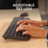 Bezvadu tastatūras un peles komplekts Logitech MK370 Combo for Business — pilnizmēra QWERTY (US International), RF Wireless + Bluetooth, grafīts