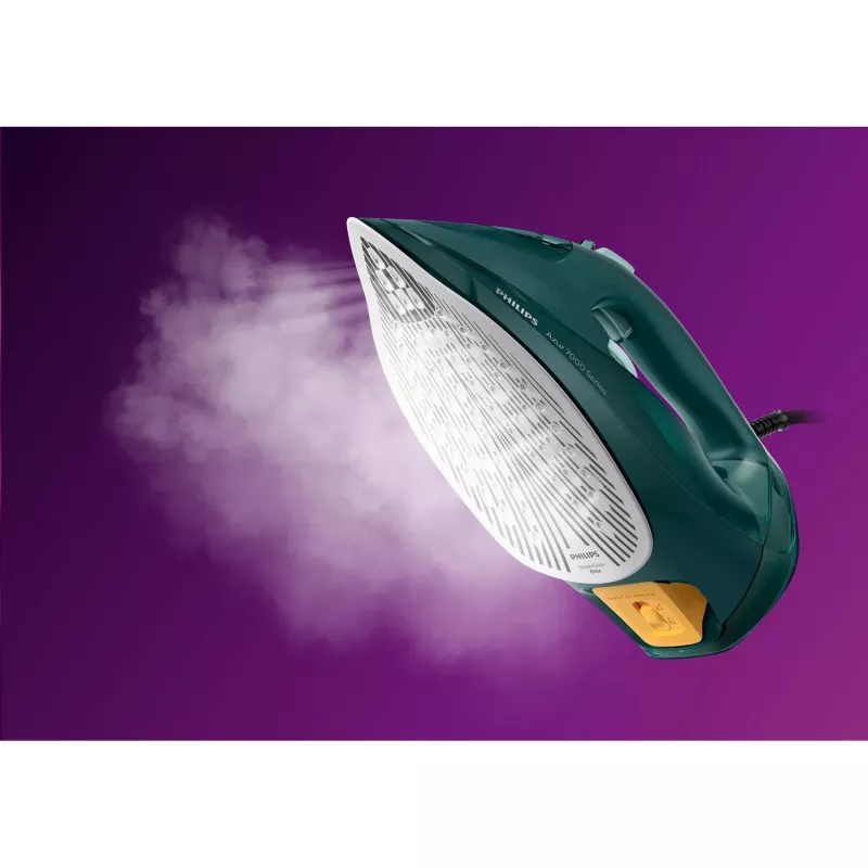 Philips 7000 sērijas DST7050/70 tvaika gludeklis, SteamGlide Elite zole, 2800 W, zaļš