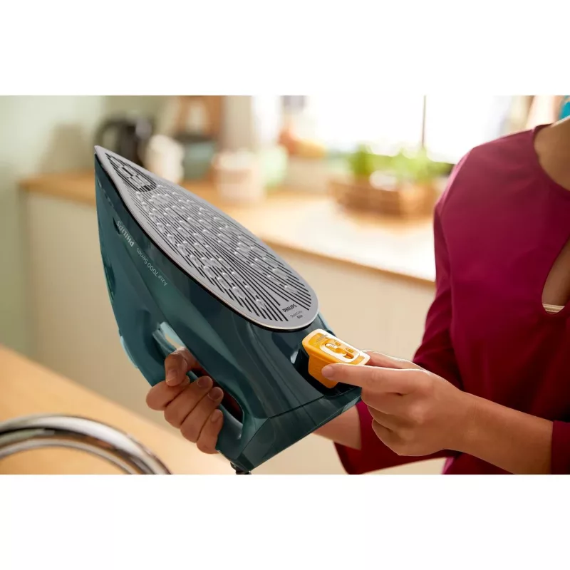 Philips 7000 sērijas DST7050/70 tvaika gludeklis, SteamGlide Elite zole, 2800 W, zaļš