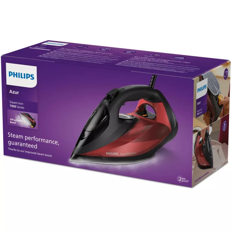 Philips 7000 sērija DST7022/40 gludeklis, SteamGlide Plus zole, 2800 W, melns