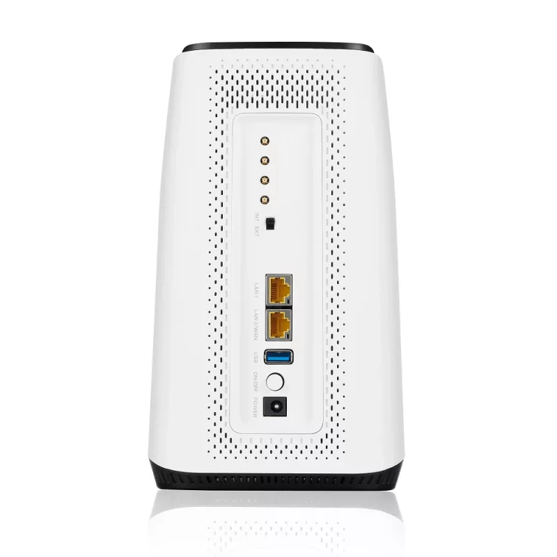 Zyxel FWA510 bezvadu maršrutētājs Multi-Gigabit Ethernet Tri-band (2.4 GHz / 5 GHz / 5 GHz) 5G Melns, Balts