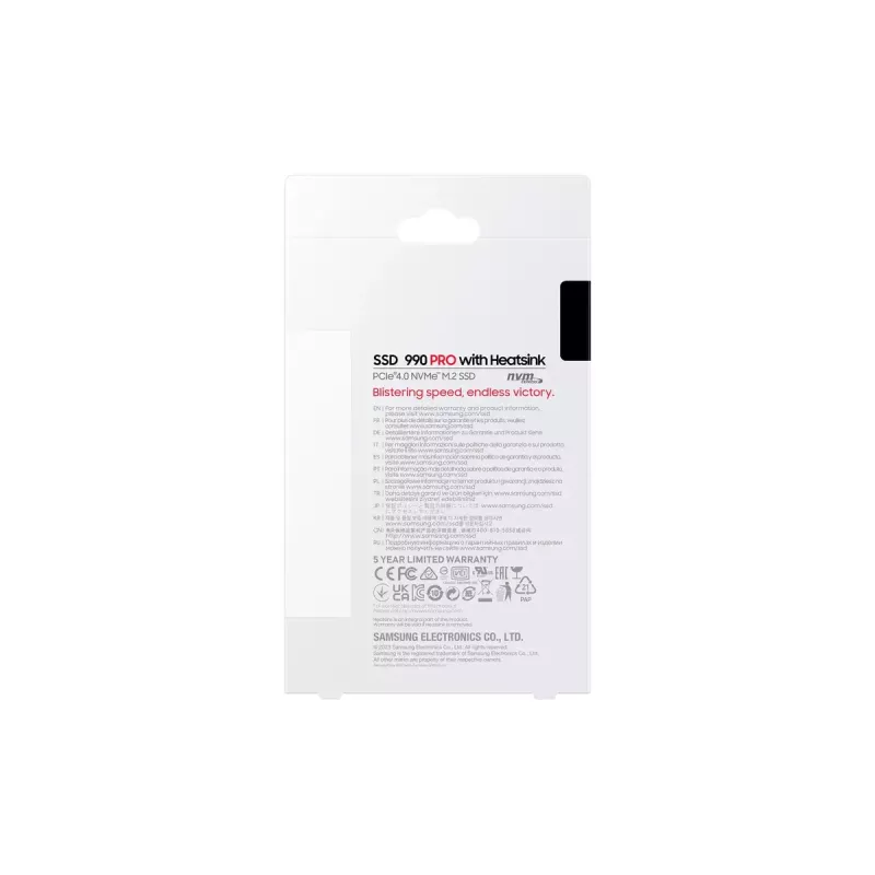 SSD M.2 2280 NVMe Samsung 990 PRO 2 TB PCIe 4.0 MZ-V9P2T0GW — 7450/6900 MB/s, V-NAND MLC