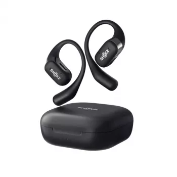 SHOKZ OpenFit bezvadu austiņas ar ausu āķiem, zvaniem/mūzikai/sportam/ikdienai, Bluetooth, melnas