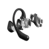 SHOKZ OpenFit bezvadu austiņas ar ausu āķiem, zvaniem/mūzikai/sportam/ikdienai, Bluetooth, melnas