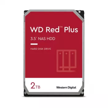 WESTERN DIGITAL Cietais disks - WD Red Plus WD20EFPX - 2TB - SATA 6Gb/s - 3,5 inch - 5400 RPM - 64MB Kešatmiņa
