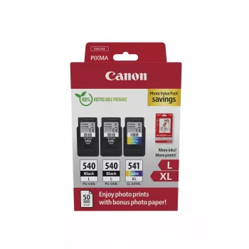 Canon 5224B015 tintas kasetne 3 gab. Oriģināla Melna, Ciāna, Fuksīna, Dzeltena