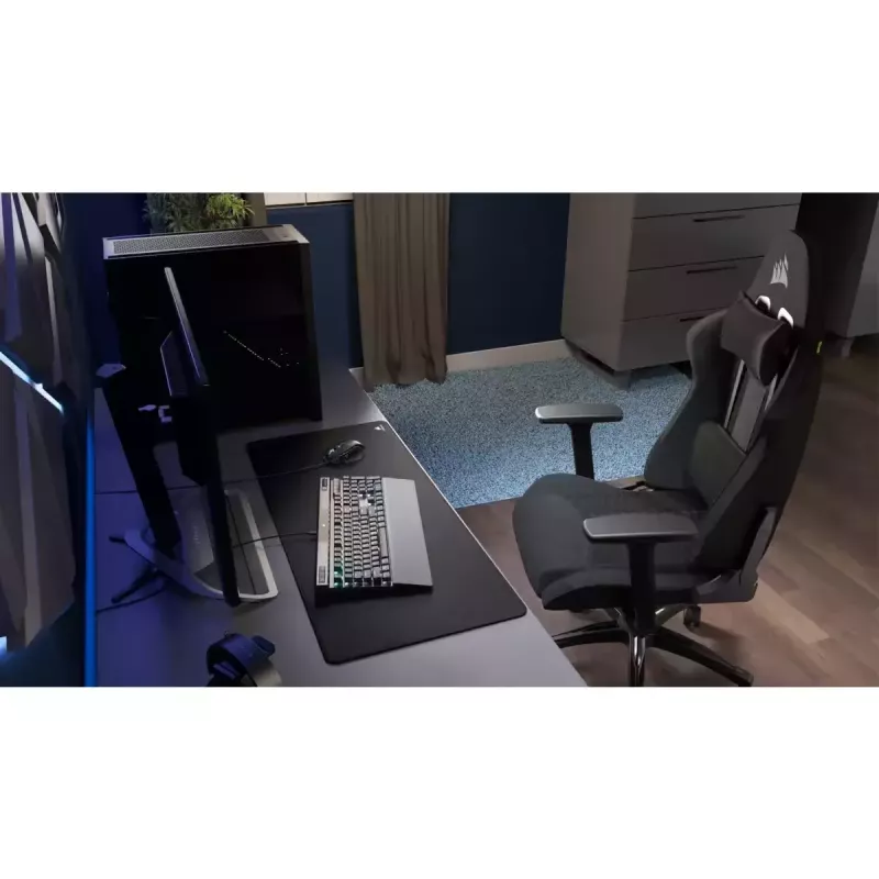 Corsair TC100 RELAXED Pildīts Sēdeklis Melns Atzveltne 59.5x81 cm