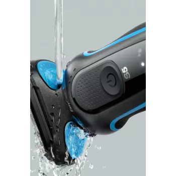 Braun 51-B1000s Skūšanās aparāts ar foliju, Melns, Zils