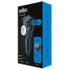 Braun 51-B1000s Skūšanās aparāts ar foliju, Melns, Zils