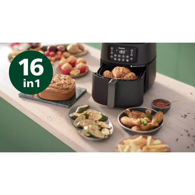 Gaisa fritē Philips HD9285/93 5000 Series XXL Connected, 7,2 L, 2000 W, 16 programmas