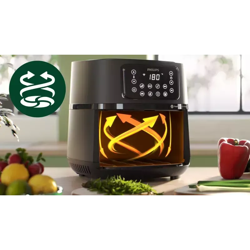 Gaisa fritē Philips HD9285/93 5000 Series XXL Connected, 7,2 L, 2000 W, 16 programmas
