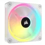 CORSAIR iCUE LINK QX120 RGB balts 120mm ventilators ar magnētisko kupola gultni - paplašināšanas komplekts