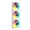 CORSAIR iCUE LINK QX120 RGB balts 120mm ventilators ar magnētisko kupola gultni - paplašināšanas komplekts