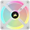 CORSAIR iCUE LINK QX120 RGB balts 120mm ventilators ar magnētisko kupola gultni - paplašināšanas komplekts