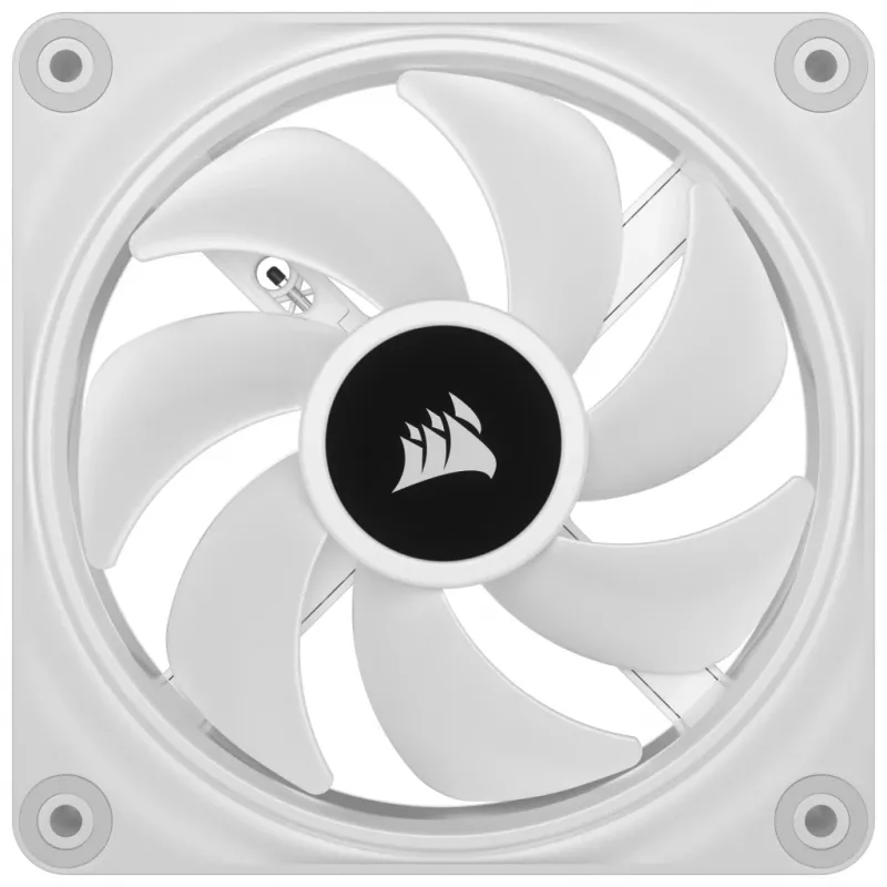 CORSAIR iCUE LINK QX120 RGB balts 120mm ventilators ar magnētisko kupola gultni - paplašināšanas komplekts
